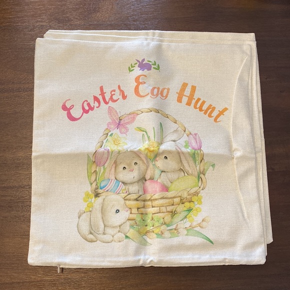 NWOT Easter Pillow Covers (4 Designs) 17-1/2 by 17-1/2 inches - Picture 2 of 4
